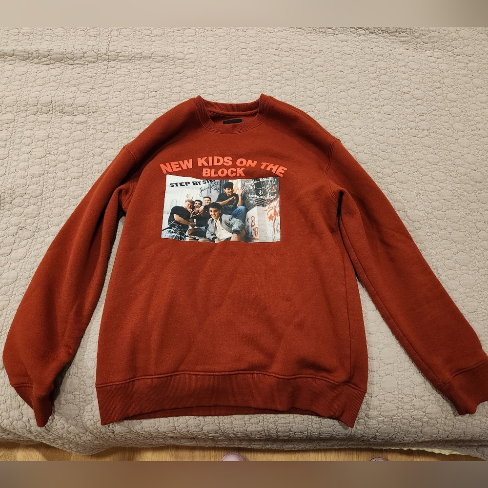 Burnt Orange New Kids On The Block Pullover